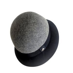 Calvin Klein Vintage Inspired Ombre Wool Cloche Hat Mod Classic